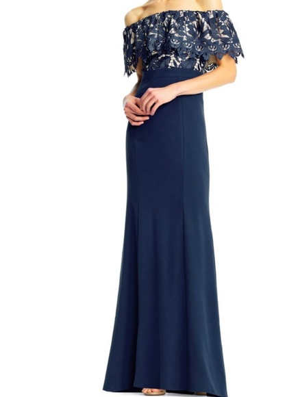 Aidan Mattox Dresses & Skirts - NWT off the shoulder mermaid gown Aidan Mattox Dresses & Skirts - NWT off the shoulder mermaid gown